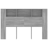 NNEVL Headboard Cabinet Grey Sonoma 160x18.5x104.5 cm