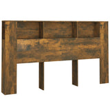 NNEVL Headboard Cabinet Smoked Oak 180x18.5x104.5 cm