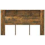 NNEVL Headboard Cabinet Smoked Oak 180x18.5x104.5 cm