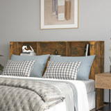 NNEVL Headboard Cabinet Smoked Oak 180x18.5x104.5 cm