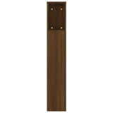 NNEVL Headboard Cabinet Brown Oak 180x18.5x104.5 cm