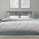 NNEVL Headboard Cabinet Grey Sonoma 200x18.5x104.5 cm