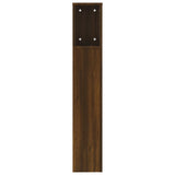 NNEVL Headboard Cabinet Brown Oak 200x18.5x104.5 cm