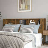 NNEVL Headboard Cabinet Smoked Oak 220x18.5x104.5 cm