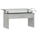 NNEVL Coffee Table Concrete Grey 102x50.5x52.5 cm Engineered Wood