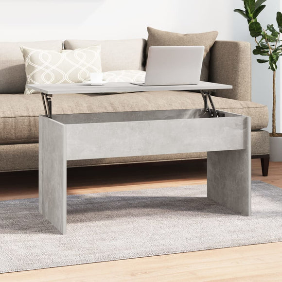 NNEVL Coffee Table Concrete Grey 102x50.5x52.5 cm Engineered Wood