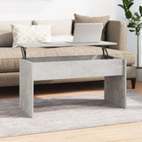 NNEVL Coffee Table Concrete Grey 102x50.5x52.5 cm Engineered Wood