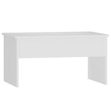 NNEVL Coffee Table White 80x50.5x41.5 cm Engineered Wood