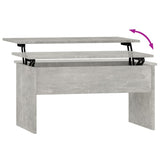 NNEVL Coffee Table Concrete Grey 80x50.5x41.5 cm Engineered Wood