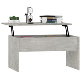 NNEVL Coffee Table Concrete Grey 80x50.5x41.5 cm Engineered Wood