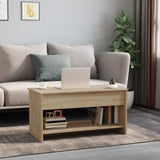 NNEVL Coffee Table Sonoma Oak 102x50x52.5 cm Engineered Wood