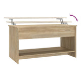 NNEVL Coffee Table Sonoma Oak 102x50x52.5 cm Engineered Wood