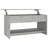 NNEVL Coffee Table Concrete Grey 102x50x52.5 cm Engineered Wood