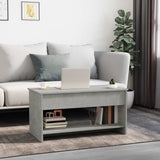 NNEVL Coffee Table Concrete Grey 102x50x52.5 cm Engineered Wood