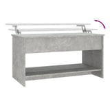NNEVL Coffee Table Concrete Grey 102x50x52.5 cm Engineered Wood