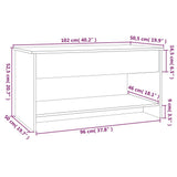 NNEVL Coffee Table Concrete Grey 102x50x52.5 cm Engineered Wood