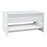 NNEVL Coffee Table White 80x50x40 cm Engineered Wood