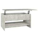 NNEVL Coffee Table Concrete Grey 80x50x40 cm Engineered Wood