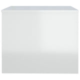 NNEVL Coffee Table High Gloss White 80x50x40 cm Engineered Wood