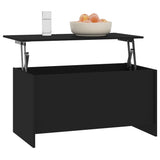 NNEVL Coffee Table Black 102x55.5x52.5 cm Engineered Wood