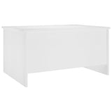 NNEVL Coffee Table White 80x55.5x41.5 cm Engineered Wood