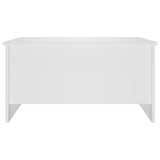 NNEVL Coffee Table White 80x55.5x41.5 cm Engineered Wood