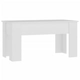 NNEVL Coffee Table White 101x49x52 cm Engineered Wood