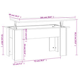 NNEVL Coffee Table High Gloss White 101x49x52 cm Engineered Wood