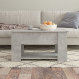 NNEVL Coffee Table Concrete Grey 79x49x41 cm Engineered Wood