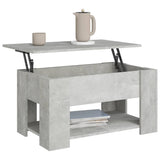 NNEVL Coffee Table Concrete Grey 79x49x41 cm Engineered Wood