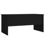 NNEVL Coffee Table Black 102x50.5x46.5 cm Engineered Wood