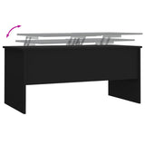 NNEVL Coffee Table Black 102x50.5x46.5 cm Engineered Wood
