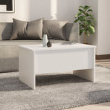 NNEVL Coffee Table White 80x50x42.5 cm Engineered Wood