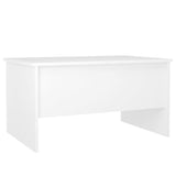 NNEVL Coffee Table White 80x50x42.5 cm Engineered Wood