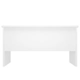 NNEVL Coffee Table White 80x50x42.5 cm Engineered Wood