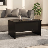 NNEVL Coffee Table Black 80x50x42.5 cm Engineered Wood