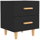 NNEVL Bed Cabinet Black 40x35x47.5 cm