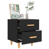 NNEVL Bed Cabinet Black 40x35x47.5 cm