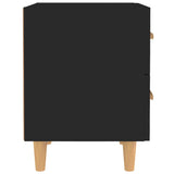 NNEVL Bed Cabinets 2 pcs Black 40x35x47.5 cm