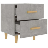 NNEVL Bed Cabinet Concrete Grey 40x35x47.5 cm