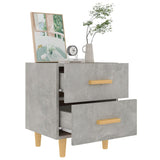 NNEVL Bed Cabinets 2 pcs Concrete Grey 40x35x47.5 cm
