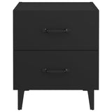 NNEVL Bedside Cabinet Black 40x35x47.5 cm