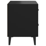 NNEVL Bedside Cabinet Black 40x35x47.5 cm