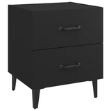 NNEVL Bedside Cabinets 2 pcs Black 40x35x47.5 cm