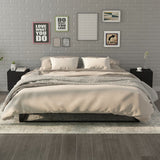 NNEVL Bedside Cabinets 2 pcs Black 40x35x47.5 cm