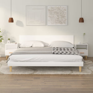 NNEVL Bedside Cabinets 2 pcs White 40x35x47 cm