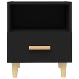 NNEVL Bedside Cabinets 2 pcs Black 40x35x47 cm