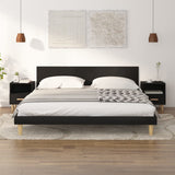 NNEVL Bedside Cabinets 2 pcs Black 40x35x47 cm