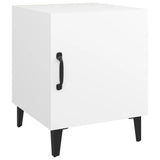 NNEVL Bedside Cabinet White Engineered Wood