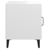 NNEVL Bedside Cabinet White Engineered Wood